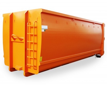 Abrollcontainer mit 36 m³ Volumen aus der Serie EKO2, offen ausgeführt